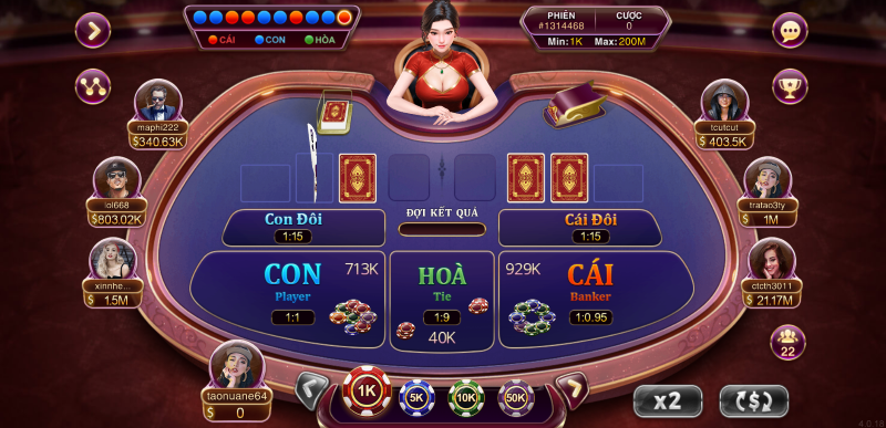 Baccarat Kim Tài debet