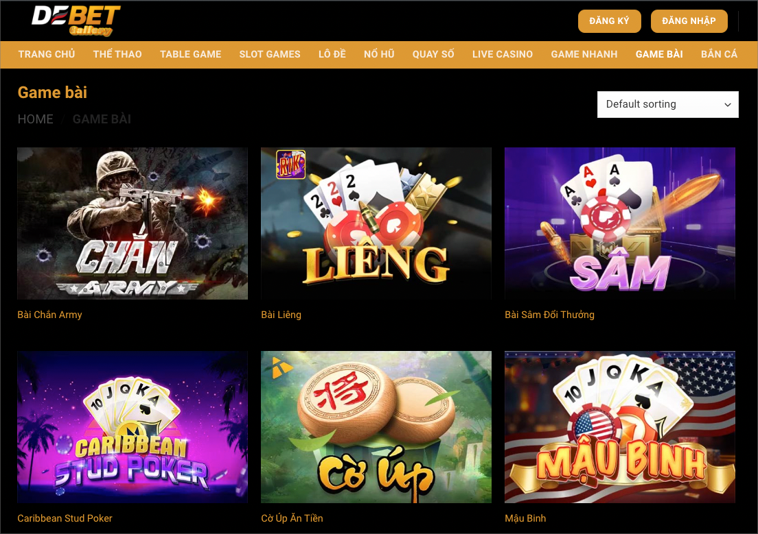 game bài debet